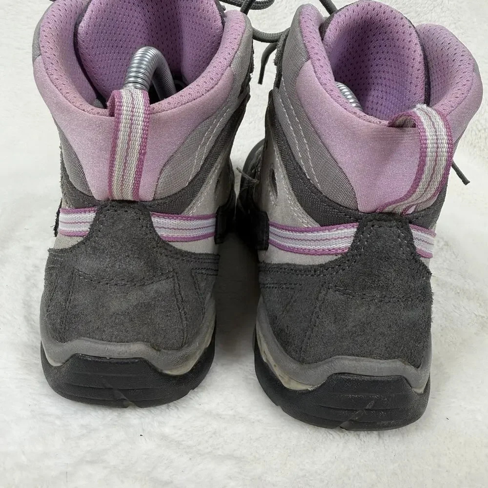 Asolo Women’s Waterproof Hiking Boots Gray Pink Vibrant Mid Ankle Size 9